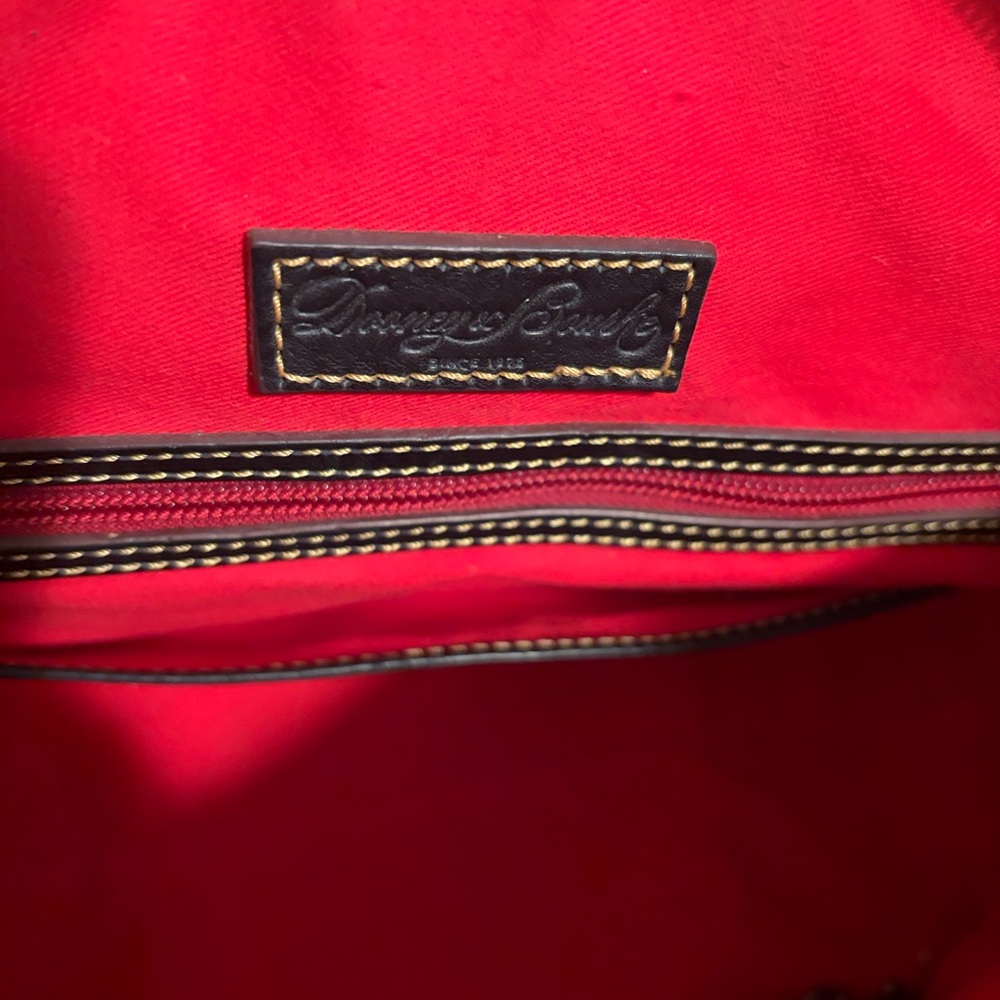 Dooney & Bourke Black Leather Satchel Bag Excellent Condition - Picture 7 of 10